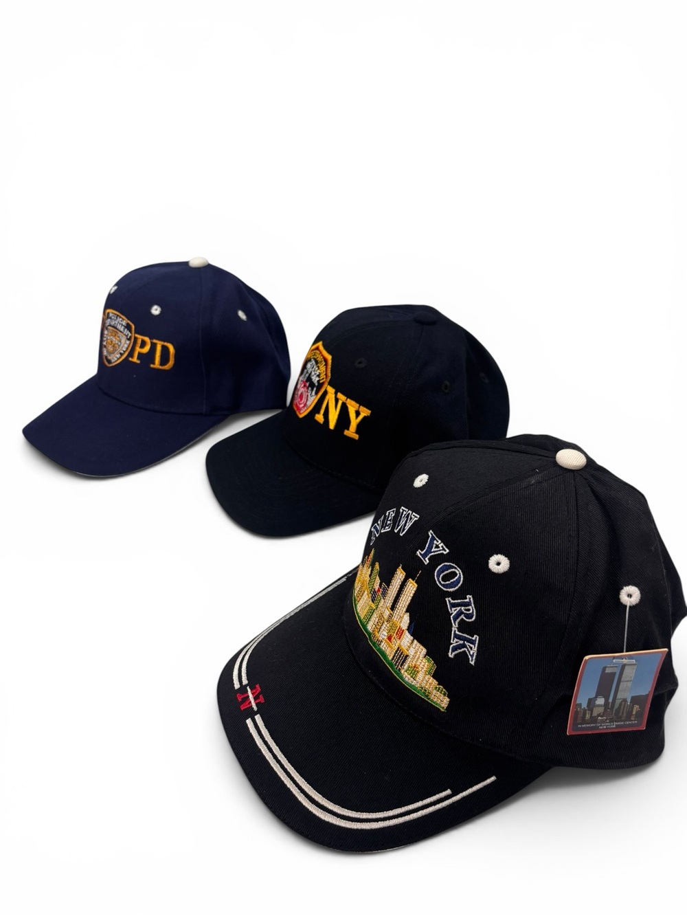 NOS NYC NYPD FDNY Hat Lot of 3